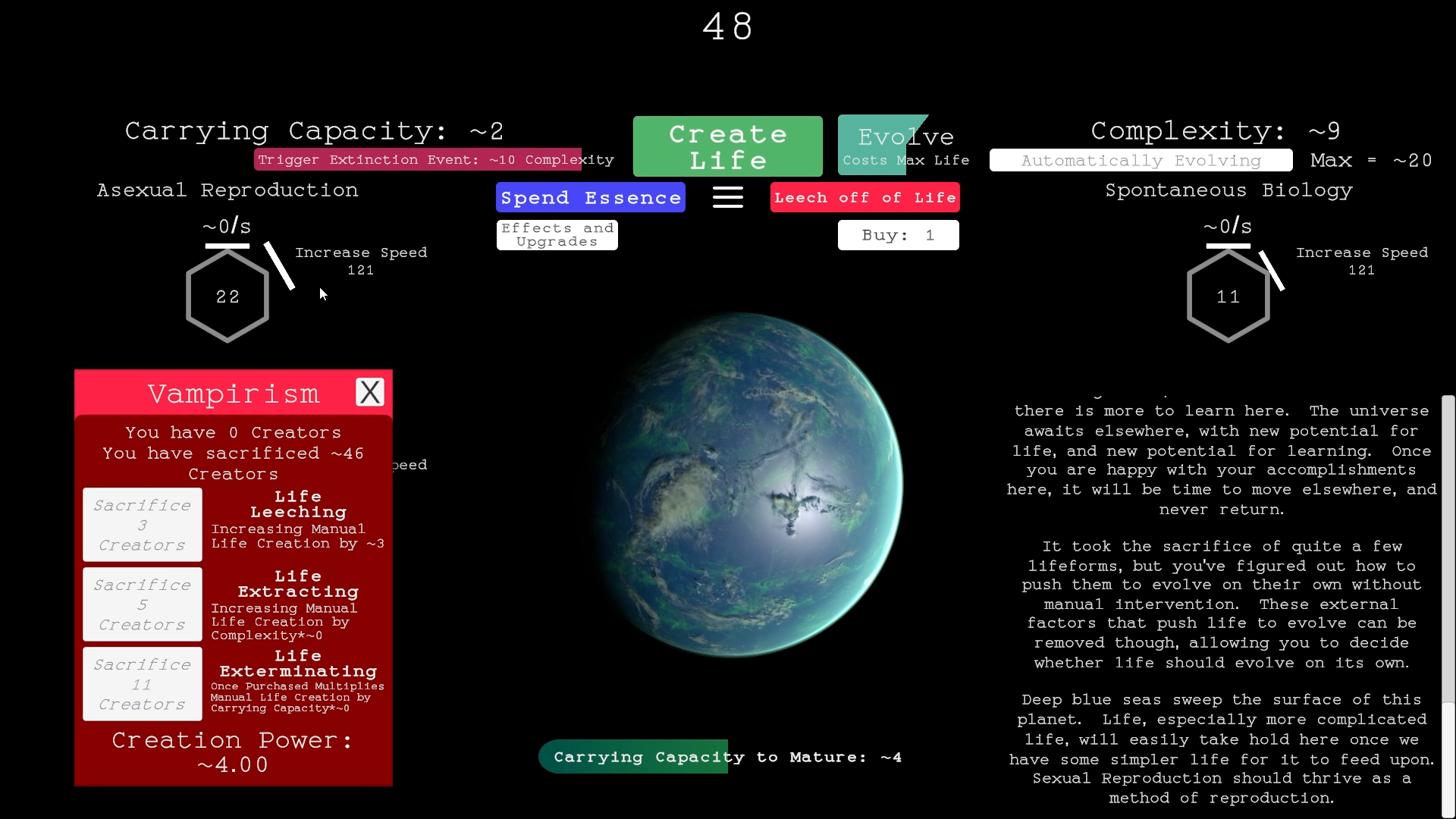 Start to propogate life