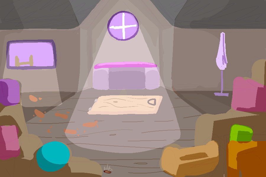 Muddy footprints in the attic? How did those get here?