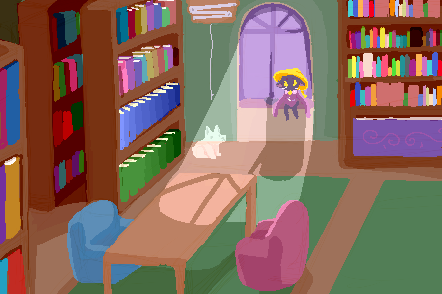 The library might hold some clues