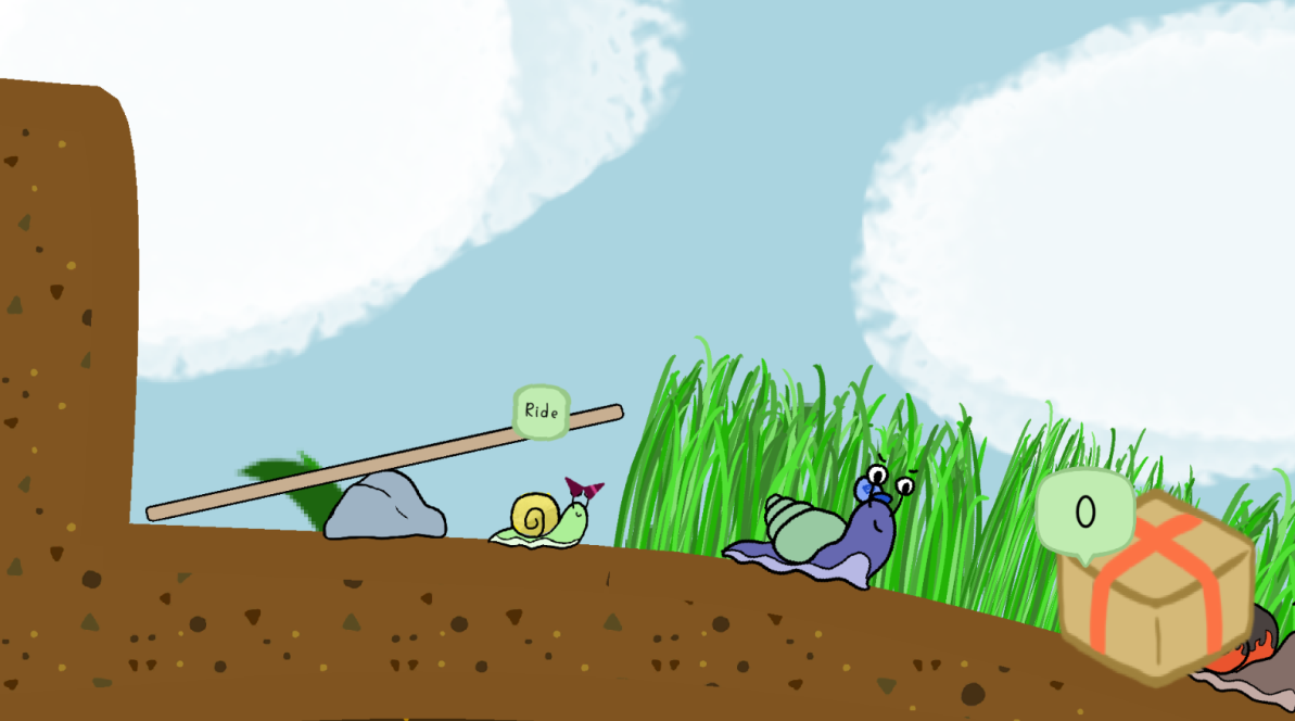 Your snail preparing to head off for deliveries