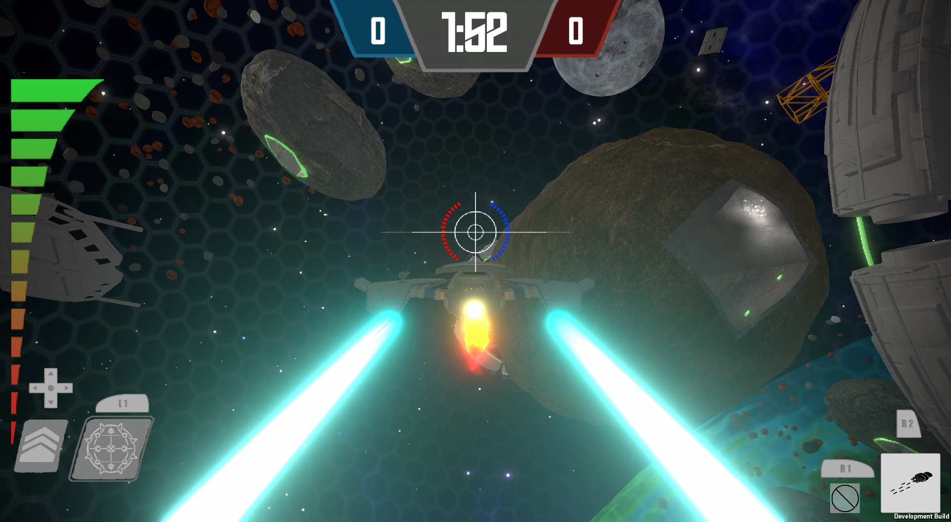 Fly within the boundaries of the arena